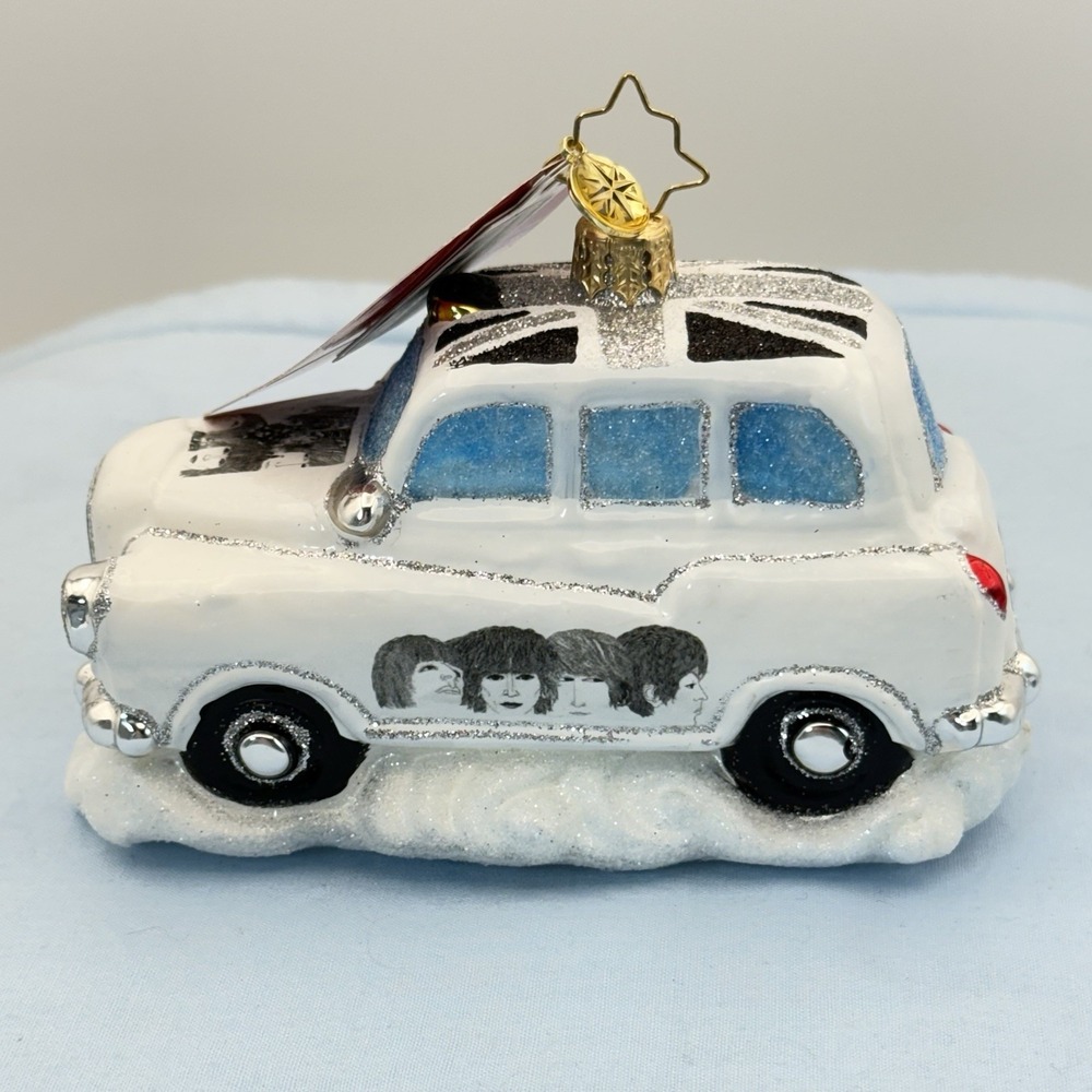 The Beatles Christopher Radko "Roving Revolver Taxi" Beautiful Ornament New 1066